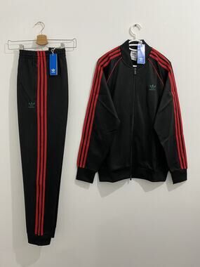 Adidas Originals Superstar Tracksuit Black Better Scarlet Size S